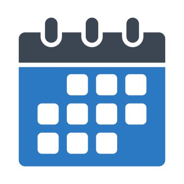 tarih glyph renk vektör simgesi