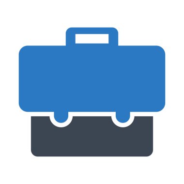 çanta glif renk vektör simgesi