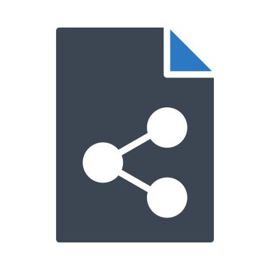 dosya glif renk vektör simgesi