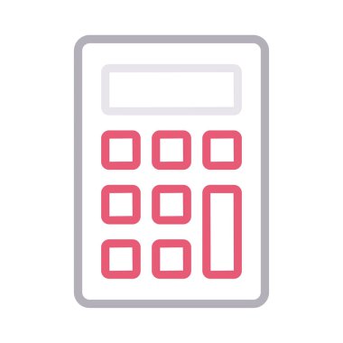 muhasebe renk çizgisi vektör simgesi