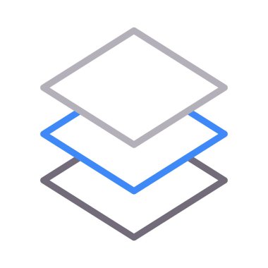 tasarım renk çizgisi vektör simgesi