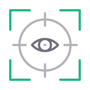 renk çizgisi vektör simgesini görüntüleme