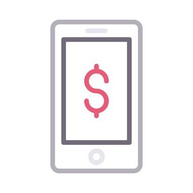 çevrimiçi renk çizgisi vektör simgesi