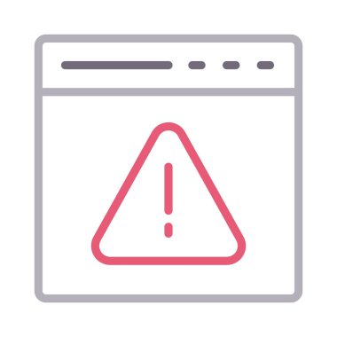 hata renk çizgisi vektör simgesi