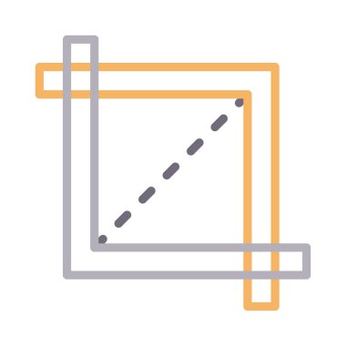 tasarım renk çizgisi vektör simgesi