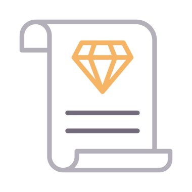 belge renk çizgisi vektör simgesi