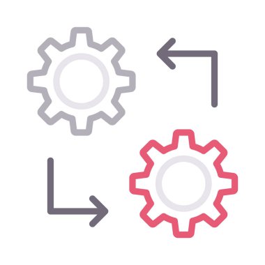 transfer renk çizgisi vektör simgesi