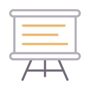 sunum renk çizgisi vektör simgesi