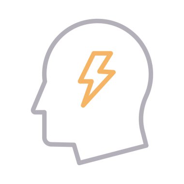 güç renk çizgisi vektör simgesi