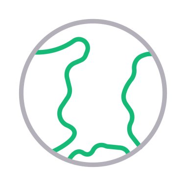 toprak renk çizgi vektör simgesi