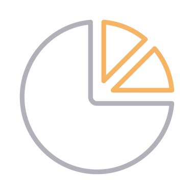 diyagram renk çizgisi vektör simgesi