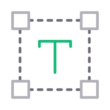 tasarım renk çizgisi vektör simgesi