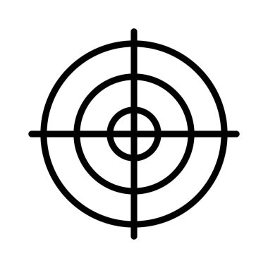 Hedef ince çizgi vektör simgesi