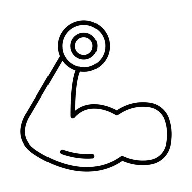 ince çizgi spor salonu simge vektör