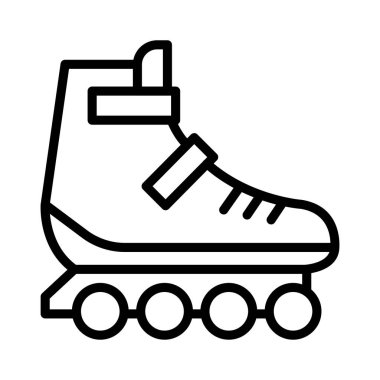 ayakkabı ince çizgi vektör simgesi