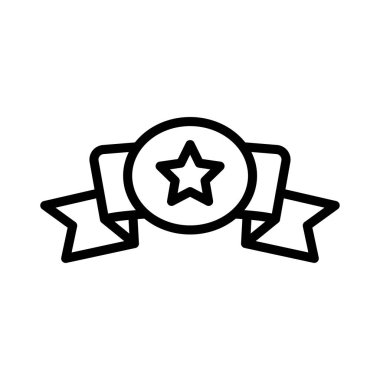 kazanan ince çizgi vektör simgesi