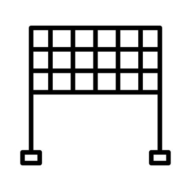 net ince çizgi vektör simgesi