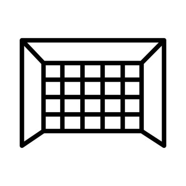 futbol ince çizgi vektör simgesi