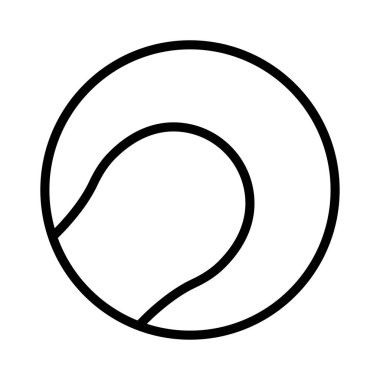 footballthin çizgi vektör simgesi