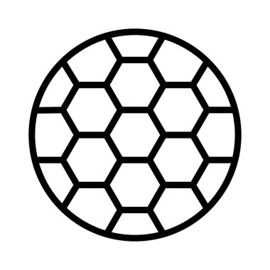 futbol ince hat vektör simge