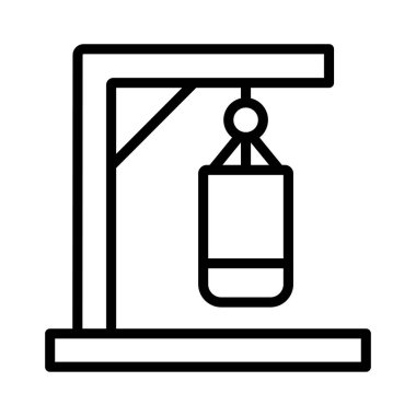 yumruk ince çizgi vektör simgesi