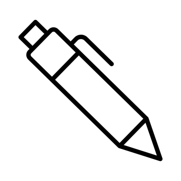 Escribir Icono Vector Línea Delgada — Vector de stock