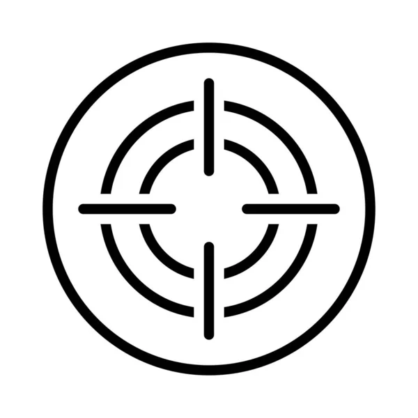 Σύμβολο Επίπεδου Διανύσματος Γλύφου Στόχου — Διανυσματικό Αρχείο