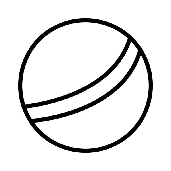 Cricket Delgada Línea Vector Icono — Archivo Imágenes Vectoriales