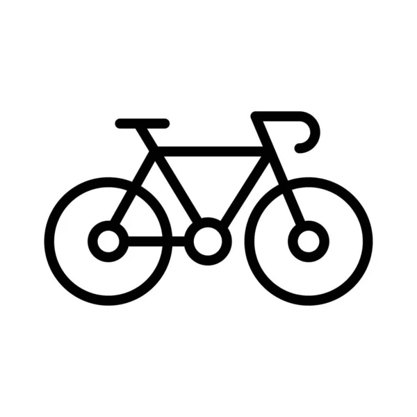 Ciclo Línea Delgada Vector Icono — Archivo Imágenes Vectoriales