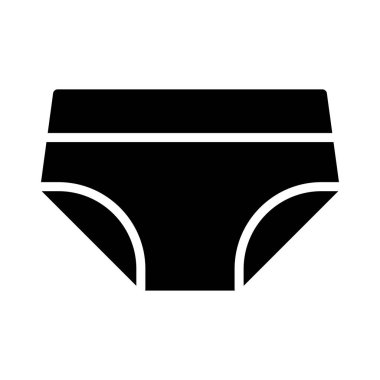 düz bez glif simge vektör