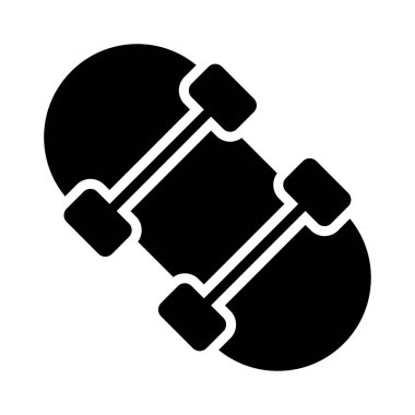 paten glyph düz vektör simgesi