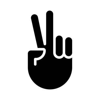 el glyph düz vektör simgesi