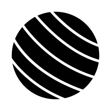 spor glyph düz vektör simgesi