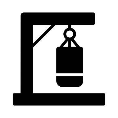 punch glyph düz vektör simgesi