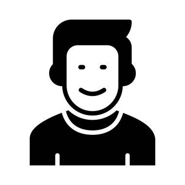 boy glyph düz vektör simgesi