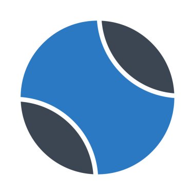 Tenis glif renk vektör simge