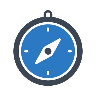 navigasyon glyph renk vektör simgesi