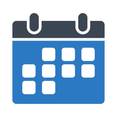 tarih glyph renk vektör simgesi