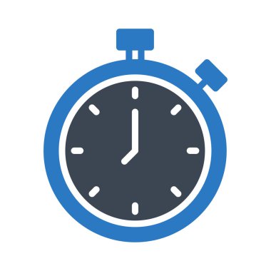 kronometre glyph renk vektör simgesi