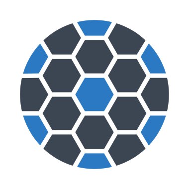 futbol glif simge renk vektör