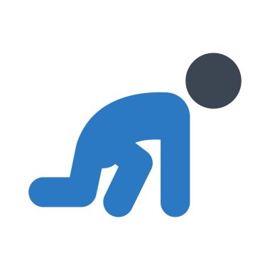 maraton glyph renk vektör simgesi