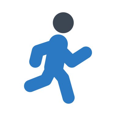 spor glyph renk vektör simgesi
