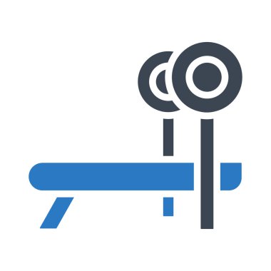 jimnastik glyph renk vektör simgesi
