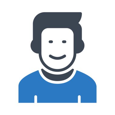 boy glyph renk vektör simgesi