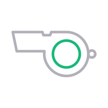 Hakem renk çizgi vektör simgesi