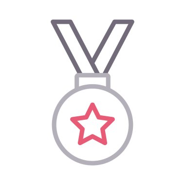 rozet renkli çizgi vektör simgesi