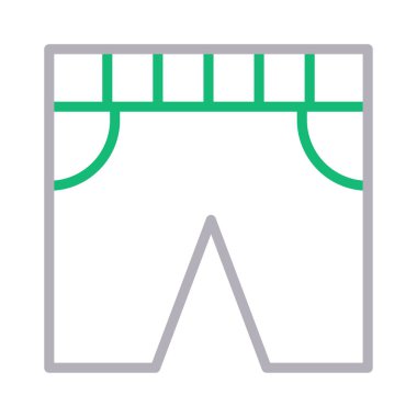 kumaş çizgi renk simge vektör