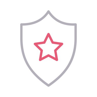 kalkan renk çizgisi vektör simgesi