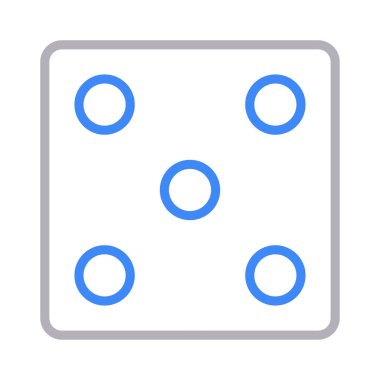 ludo renk çizgisi vektör simgesi