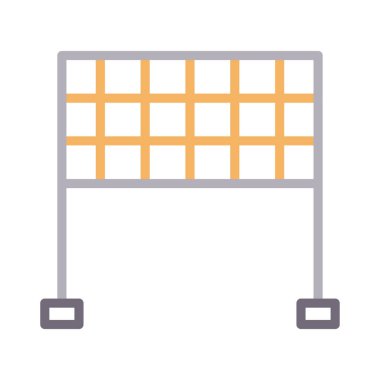 net renk çizgisi vektör simgesi